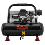 VEVOR Air Compressor Compact Portable Oil Free Compressor 4L 7bar