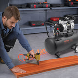 VEVOR Air Compressor Compact Portable Oil Free Compressor 60L 90 PSI - Close-Up Angle
