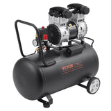 VEVOR Air Compressor Compact Portable Oil Free Compressor 60L 90 PSI - Low Angle