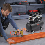 VEVOR Air Compressor Compact Portable Oil Free Compressor 75L 90 PSI - Close-Up Angle