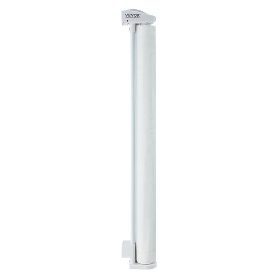 VEVOR Retractable Baby Gate, 34.2" Tall Mesh Baby Gate, Extends up to 76.8" Wide Retractable Gate for Kids or Pets, Retractable Dog Gates for Indoor Stairs, Doorways, Hallways, Playrooms, White