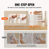 VEVOR Retractable Baby Gate, 34.2