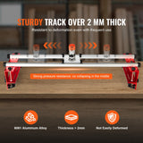 VEVOR Router Sled, 1625 mm, Portable and Easy to Adjust Slab Flattening Jig, DIY Woodworking Router Sled for Flattening Slabs, Slab Guide Jig Trimming Planing Machine for Wood Flattening, Home DIY - 45-Degree Angle