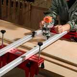 Router Sled, 1625 mm, Portable and Easy to Adjust Slab Flattening Jig, DIY Woodworking Router Sled for Flattening Slabs, Slab Guide Jig Trimming Planing Machine for Wood Flattening, Home DIY