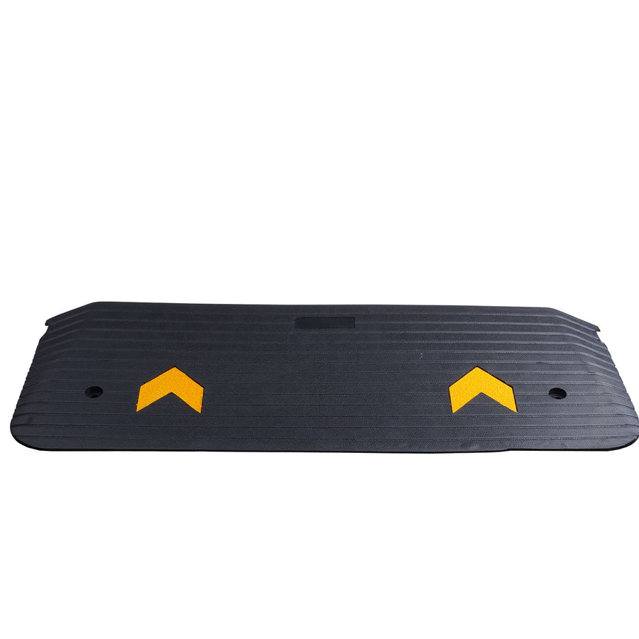 Rubber Threshold Ramp, 5 cm Rise Threshold Ramp Doorway, Recycled Rubber Power Threshold Ramp Rated 15 tons Load Capacity, Non-Slip Surface Rubber Solid Threshold Ramp for Wheelchair and Scooter