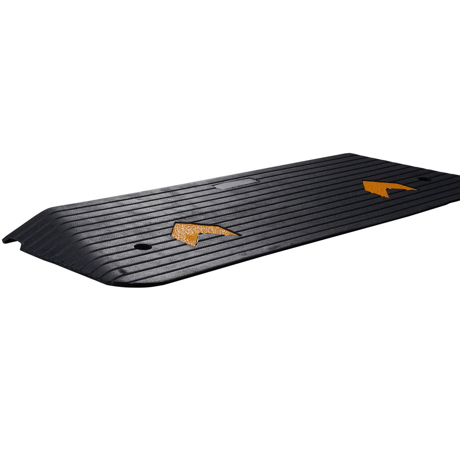 Rubber Threshold Ramp, 5 cm Rise Threshold Ramp Doorway, Recycled Rubber Power Threshold Ramp Rated 15 tons Load Capacity, Non-Slip Surface Rubber Solid Threshold Ramp for Wheelchair and Scooter