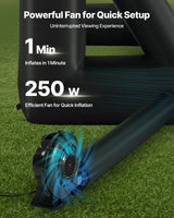 VEVOR 16 ft Inflatable Movie Screen 16:9 600D Movie Projector with Portable Bag