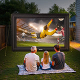 VEVOR 20 ft Inflatable Movie Screen 16:9 600D Movie Projector with Portable Bag - Low Angle
