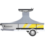 VEVOR T-Top Boat Cover, Fit for 22'-24' Boat, Heavy Duty 600D Marine Grade Oxford Hard Top Cover, UV Resistant Waterproof Center Console Boat Cover