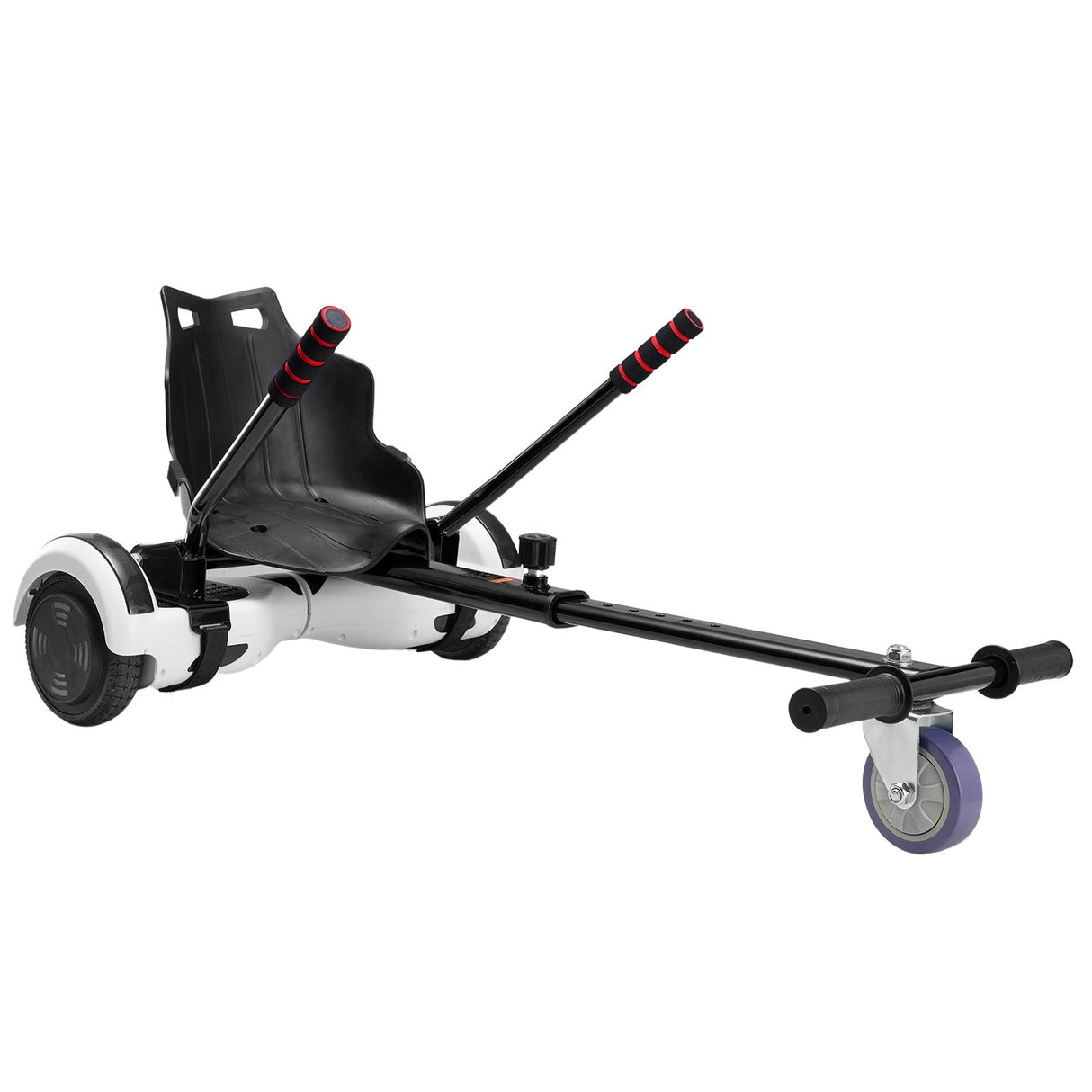 VEVOR Hoverboard Seat Attachment, Compatible with All 16.5cm20.3cm21.6cm25.4 Hoverboards,Grips Control,Adjustable Frame Length and 99.8 kg Load