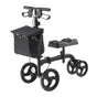Folding Knee Scooter, Carbon Steel Steerable Knee Walker with Height-Adjustable Handlebar & Knee Pad, All-Terrain Solid Wheels, Dual Brakes, Leg Recovery Scooter for Broken Ankle Foot Injuries