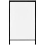 VEVOR A Frame Sidewalk Sign, 61x91cm Heavy Duty Slide-in Signboard Holder, Double-Sided Folding Sandwich Board Signs, Steel Pavement Sign Poster for