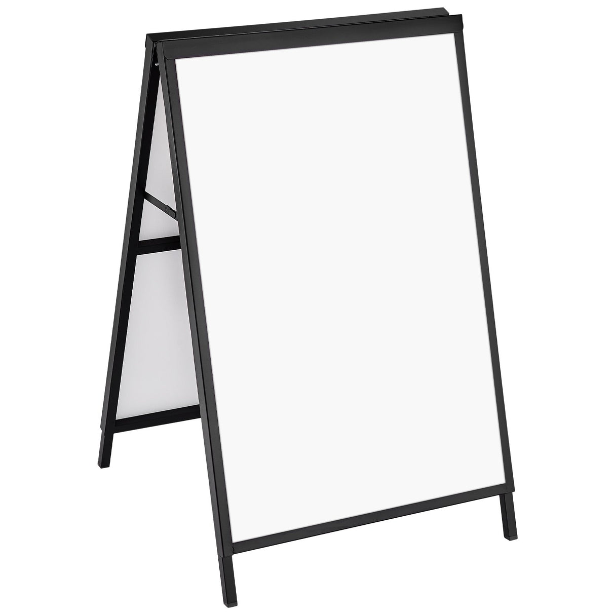 VEVOR A Frame Sidewalk Sign, 61x91cm Heavy Duty Slide-in Signboard Holder, Double-Sided Folding Sandwich Board Signs, Steel Pavement Sign Poster for