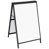 VEVOR A Frame Sidewalk Sign, 61x91cm Heavy Duty Slide-in Signboard Holder, Double-Sided Folding Sandwich Board Signs, Steel Pavement Sign Poster for