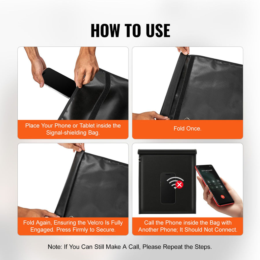 Faraday Bag Signal Blocking Holder for Laptop & Tablets(16.9 x 15") Black