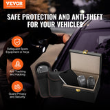 VEVOR Faraday Box Signal Blocking Holder for 5~8 Car Keys with 2 Key Bags Black - Front View