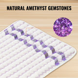 VEVOR Far Infrared Heating Pad Amethyst Gemstones Heating Mat with Negative Ions