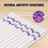 VEVOR Far Infrared Heating Pad Amethyst Gemstones Heating Mat with Negative Ions - Top-Down View