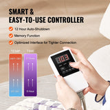 VEVOR Far Infrared Heating Pad Amethyst Gemstones Heating Mat with Negative Ions - 45-Degree Angle