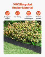VEVOR Rubber Mulch Roll for Landscaping 96 x 22in Rubber Mulch Mat Pathway - 45-Degree Angle
