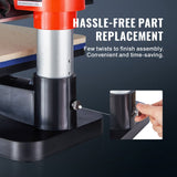VEVOR Heat Press Machine 12x15in 5in1 Sublimation Transfer T-shirt Plate Mug Cup - Rear View