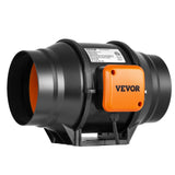 VEVOR Inline Duct Fan, 152.4mm 323.7 CFM with Variable Speed Controller, Quiet AC-motor Ventilation Exhaust Fan for Cooling Booster, Grow Tents, Hydroponics
