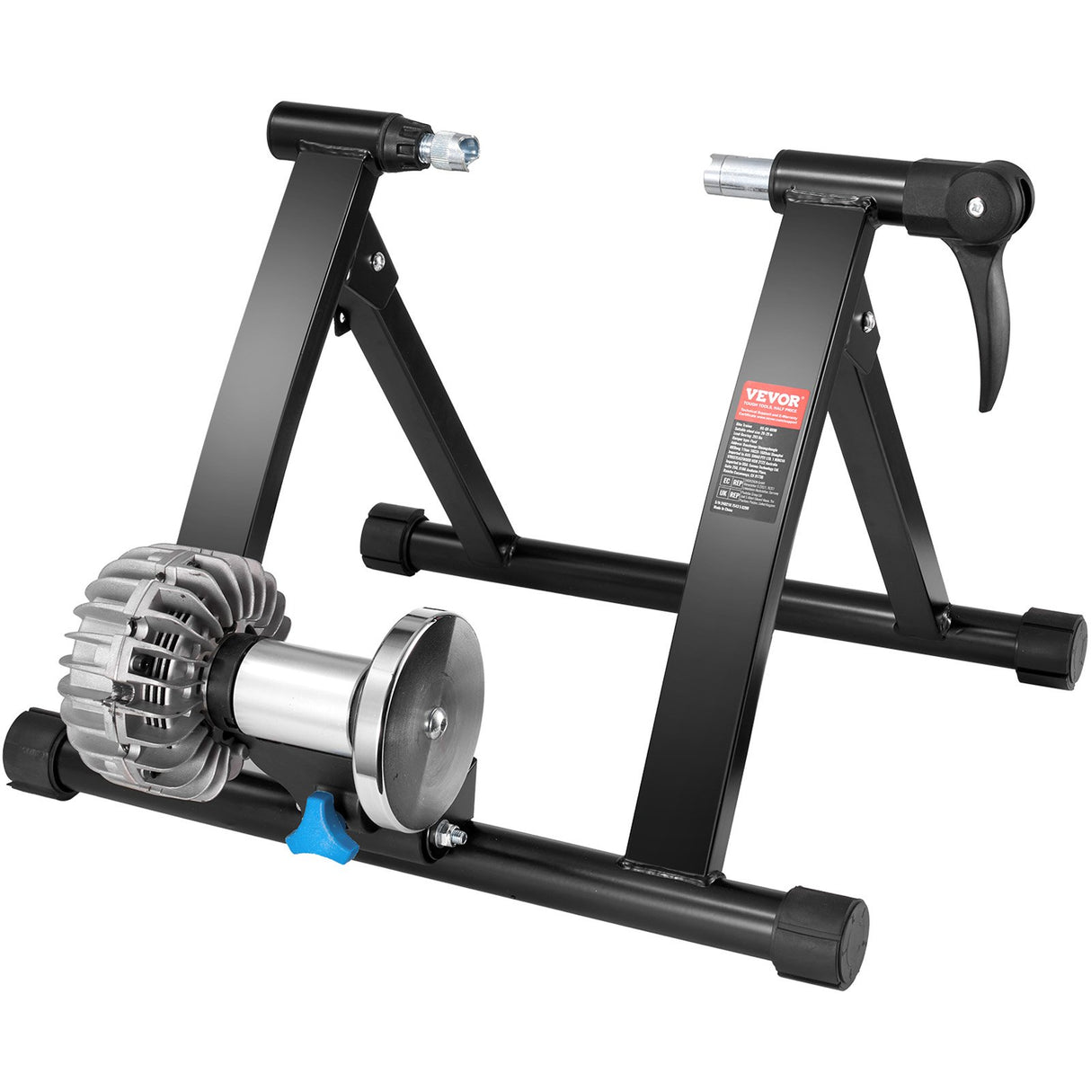 VEVOR Bike Trainer Stand, Fluid Stationary Bike Stand for 26"-29" Wheels, Noise Reduction Fluid Flywheel, Portable Cycling Stand for Indoor Riding