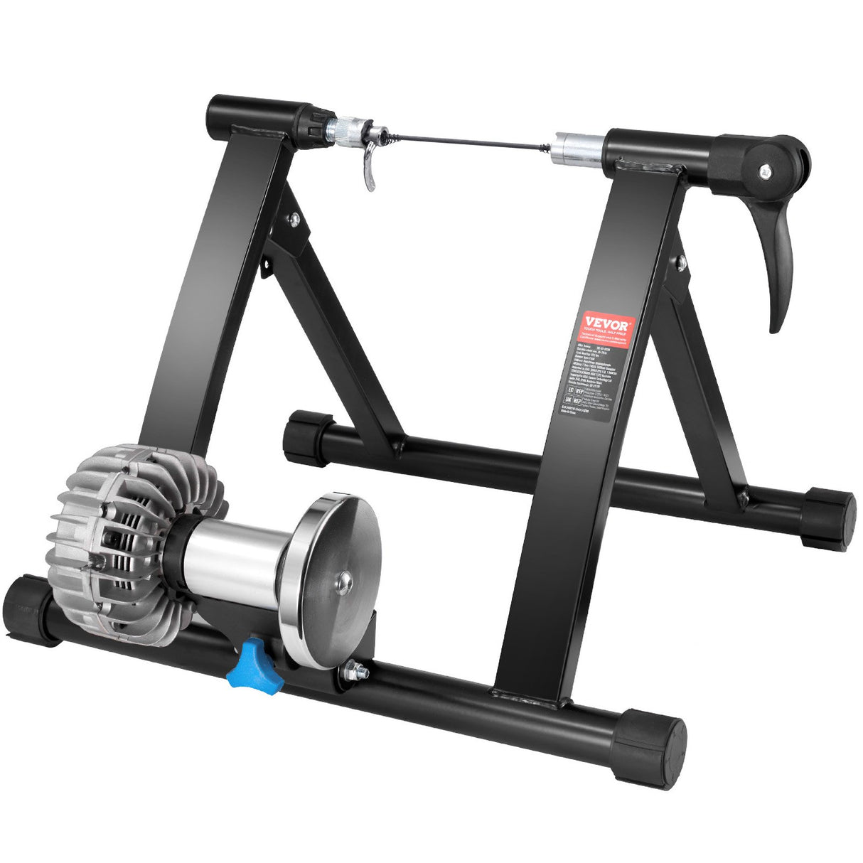 VEVOR Bike Trainer Stand, Fluid Stationary Bike Stand for 26"-29" Wheels, Noise Reduction Fluid Flywheel, Portable Cycling Stand for Indoor Riding