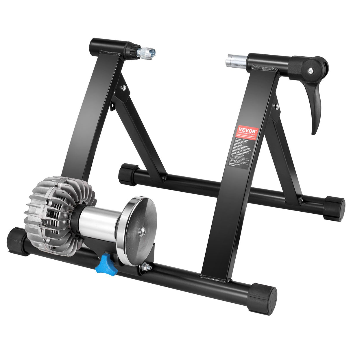 VEVOR Bike Trainer Stand, Fluid Stationary Bike Stand for 26"-29" Wheels, Noise Reduction Fluid Flywheel, Portable Cycling Stand for Indoor Riding