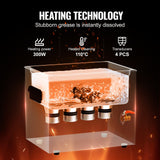 VEVOR 10L Ultrasonic Cleaner with Heater Timer & Basket Digital Sonic Machine - Side View