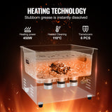 VEVOR 15L Ultrasonic Cleaner with Heater Timer & Basket Digital Sonic Machine - Side View