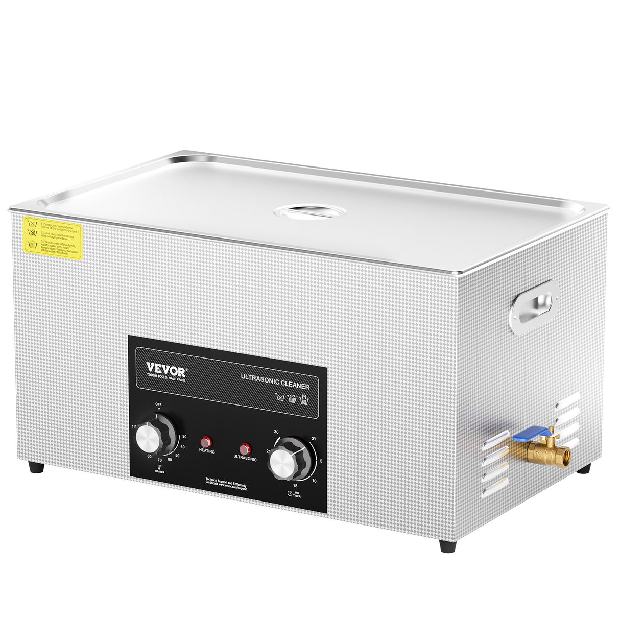 VEVOR 22L Ultrasonic Cleaner with Heater Timer & Basket Digital Sonic Machine