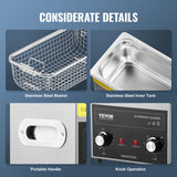 3L Ultrasonic Cleaner with Heater Timer & Basket, Professional Digital Sonic Cavitation Machine, 120W Cleaning Machine for Watch Instruments, Glasses, Coin, Metal Parts, Tool