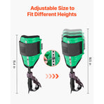 Tree Climbing Spikes Set, Height-Adjustable Tree Climbing Gear with Straps & Spike Protectors, 159 kg Load Capacity, Heavy Duty Steel Climb Spurs Arborist Equipment for Fruit Picking Hunting