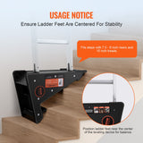 VEVOR Ladder Levler 380lbs Load PP Leveling Tool with Storage for Uneven Ground - Rear View