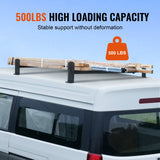 VEVOR 2 Bars Van Roof Ladder Rack 500 LBS Adjustable 35.8