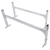 VEVOR Van Roof Ladder Rack, 2 Bars Aluminum Alloy Roof Ladder Racks, 181 kg Capacity Rain-Gutter Van Roof Rack, Adjustable Length 1300-2060 mm, Van