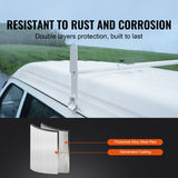 VEVOR 2-Bar Van Roof Ladder Rack Alloy Adjustable 47.2"-78.7" for Full-Size Vans