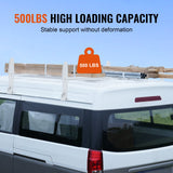 VEVOR 2-Bar Van Roof Ladder Rack Alloy Adjustable 47.2
