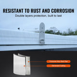 VEVOR Van Roof Ladder Rack, 3 Bars Alloy Steel Roof Racks, 750 LBS Capacity Rain-Gutter Roof Rack, Adjustable Length 40.2" to 74.8", Van Ladder Rack