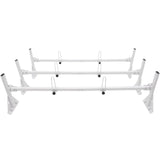 VEVOR 3-Bar Van Roof Ladder Rack Adjustable 56.3"-61.4" for Full-Size Vans