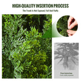 VEVOR 2 Pack 5' Artificial Cedar Topiary Tree Faux Plant UV Decor In/Outdoor