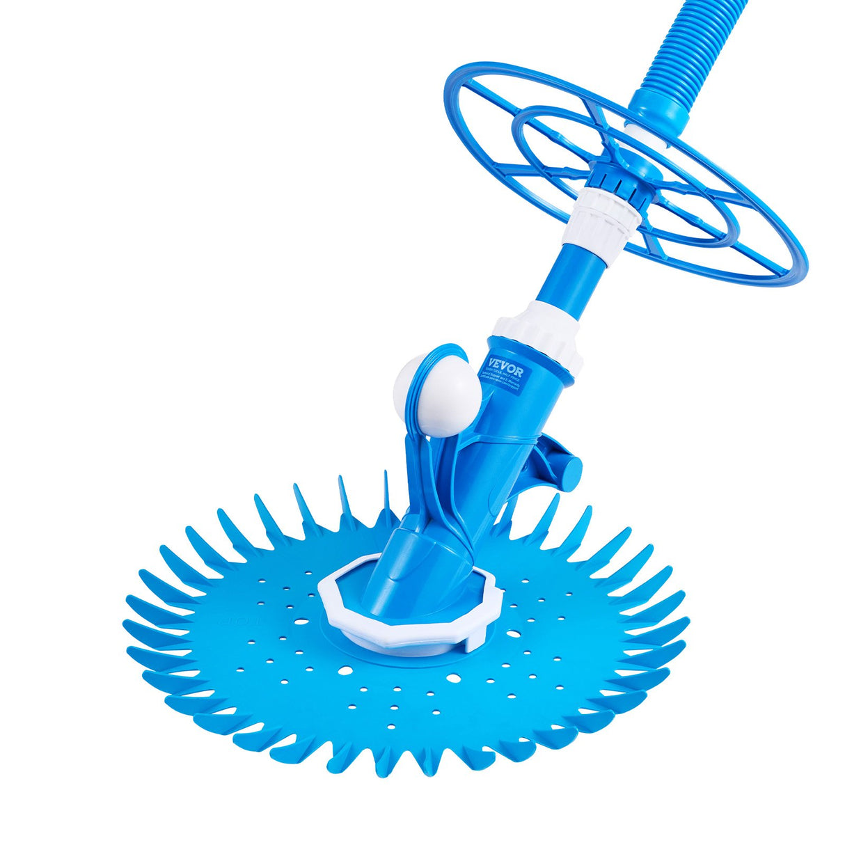 VEVOR Suction Pool Cleaner, Automatic Pool Vacuum Cleaner, Suction Side Automatic Pool Cleaner, Suction Vacuum Pool Sweeper with 12 Hoses, for In-ground and Above-ground Pool Up to 609.6 x 1066.8 cm
