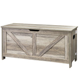 VEVOR Kids Toy Storage Bench Wooden Toy Box Chest 38.98 x 15.55 x 18.9 in Gray