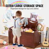 VEVOR Kids Toy Storage Bench Wooden Toy Box Chest 32.68 x 17.91 x 24.02