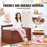 VEVOR Kids Toy Storage Bench Wooden Toy Box Chest 32.68 x 17.91 x 24.02