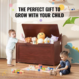 VEVOR Kids Toy Storage Bench Wooden Toy Box Chest 32.68 x 17.91 x 24.02