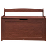 VEVOR Kids Toy Storage Bench Wooden Toy Box Chest 32.68 x 17.91 x 24.02" Cherry