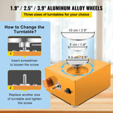 VEVOR Mini Pottery Wheel, 30W 0-2000 RPM Ceramic Wheel, Adjustable Speed DIY Clay Machines, Electric Sculpting Kits with 3 Turntables Trays and 16pcs Tools for Art Craft Work Molding Gift and Home DIY - Side View