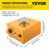 VEVOR Mini Pottery Wheel, 30W 0-2000 RPM Ceramic Wheel, Adjustable Speed DIY Clay Machines, Electric Sculpting Kits with 3 Turntables Trays and 16pcs